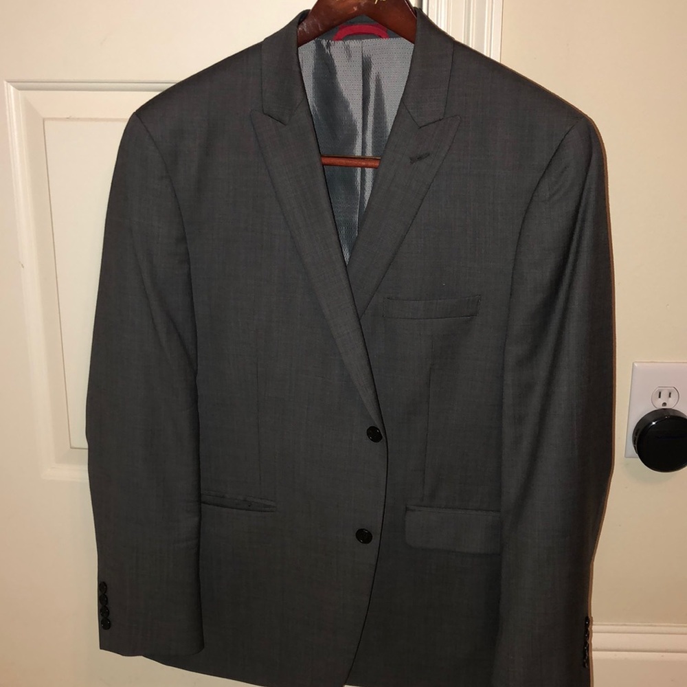 Gray Alfani Slim Fit Two Piece Suit